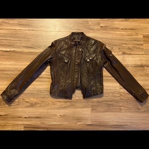 Knoles & Carter- Italian Lamb Skin Brown Jacket!!
